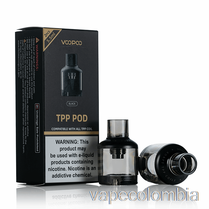 Vape Kit Completo Voopoo Tpp Cápsulas De Repuesto Negro